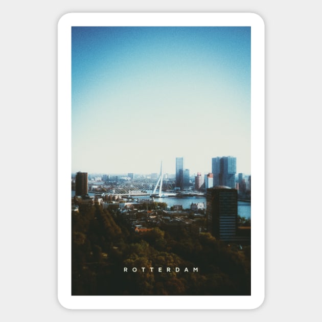 Rotterdam | Retro Cityscapes Sticker by Visitify